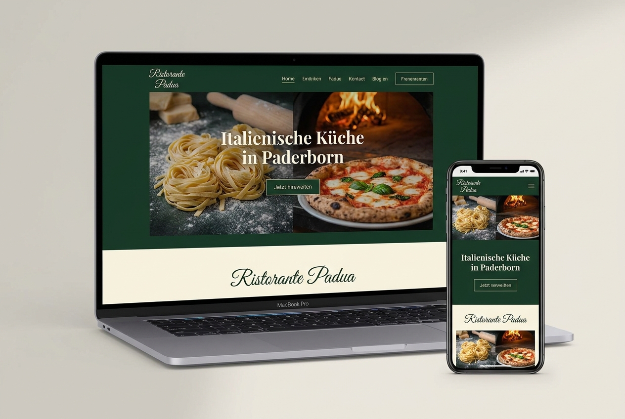 Webseite für Ristorante Padua